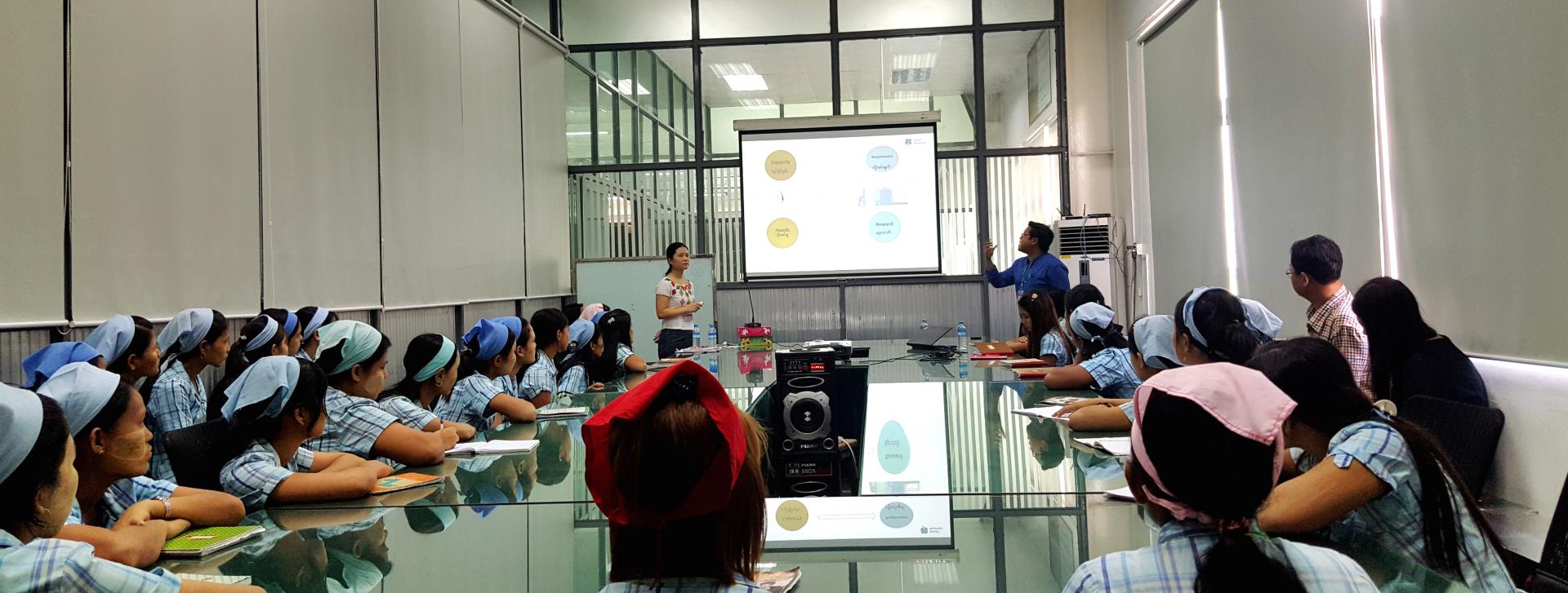 A factory which does not listen to workers' voices cannot be successful. Good communications systems are critically important for a healthy and dynamic factory workplace
